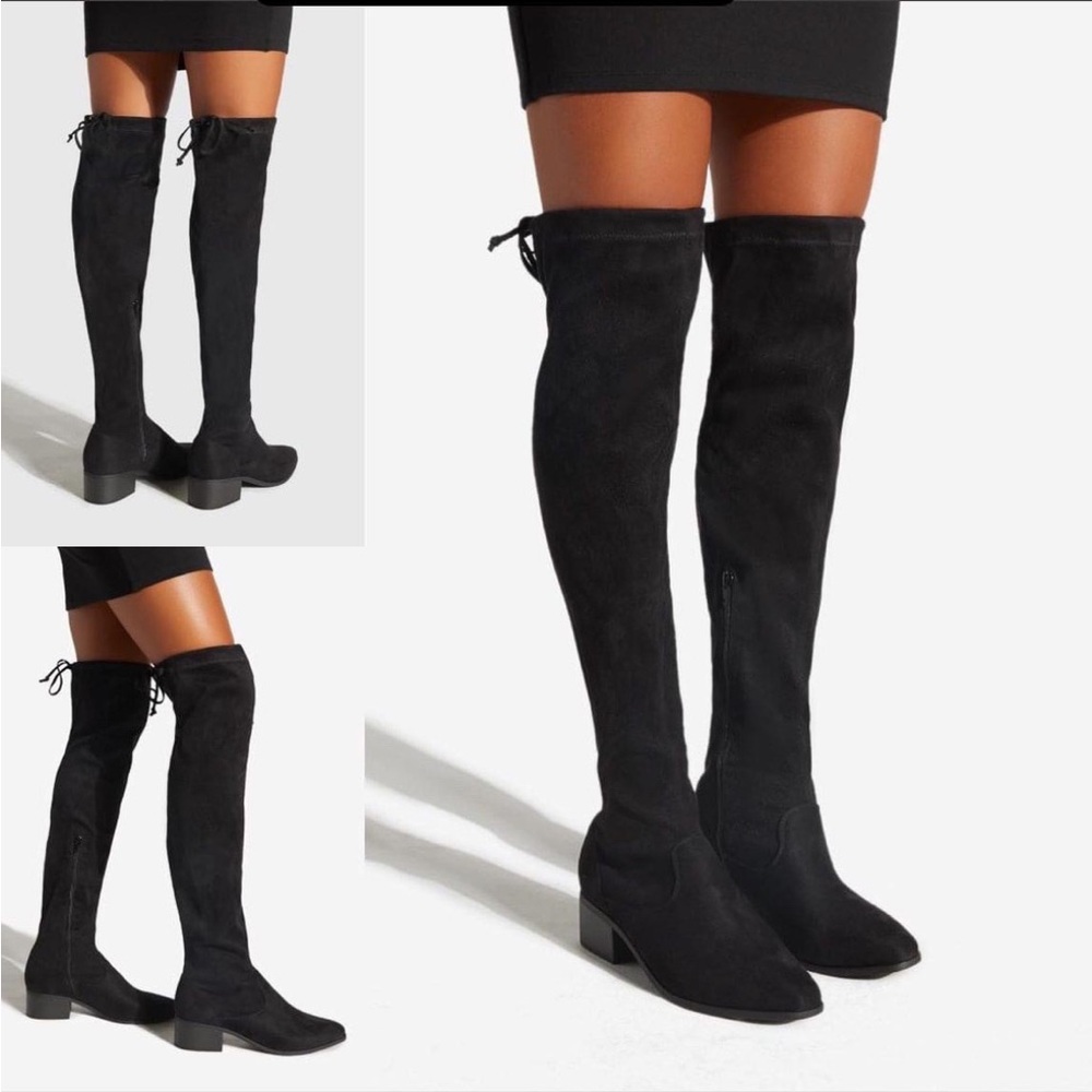 Over the knee Black Suede boots